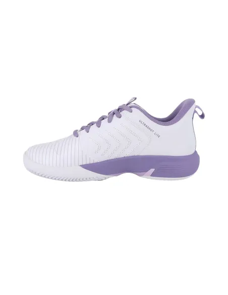 Kswiss Ultrashot Light Clay Blanc Violet Femme | Ofertas de Padel